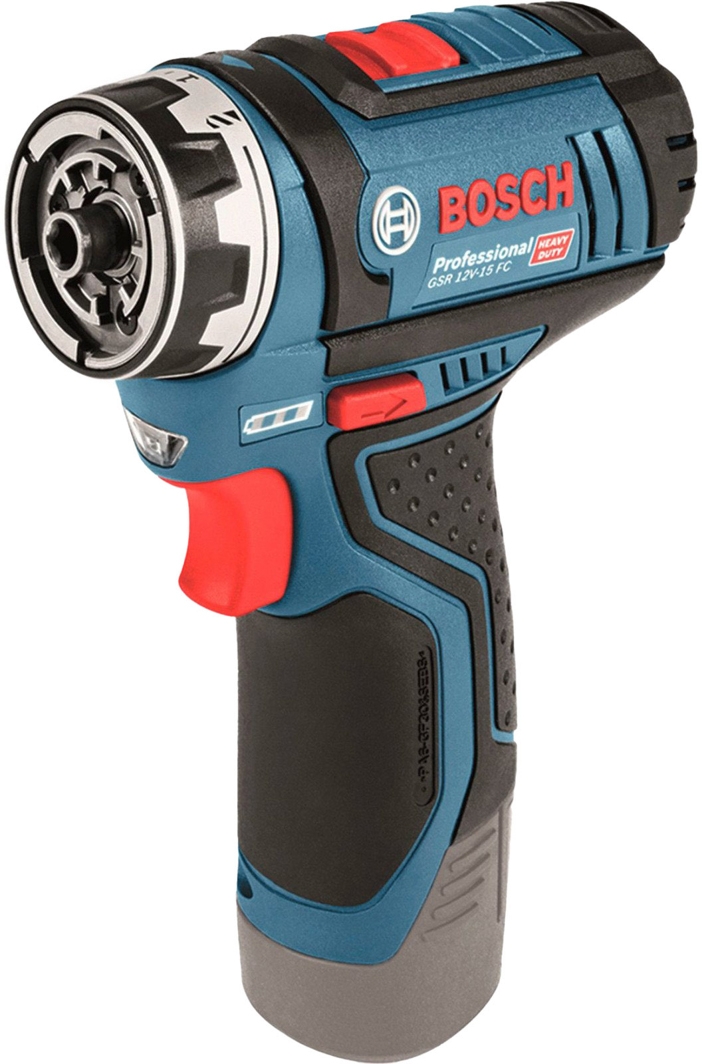 

Шуруповерт Bosch аккумуляторный GSR 12V-15 FC Professional (2 аккумулятора + ЗУ + чехол) 06019F6001