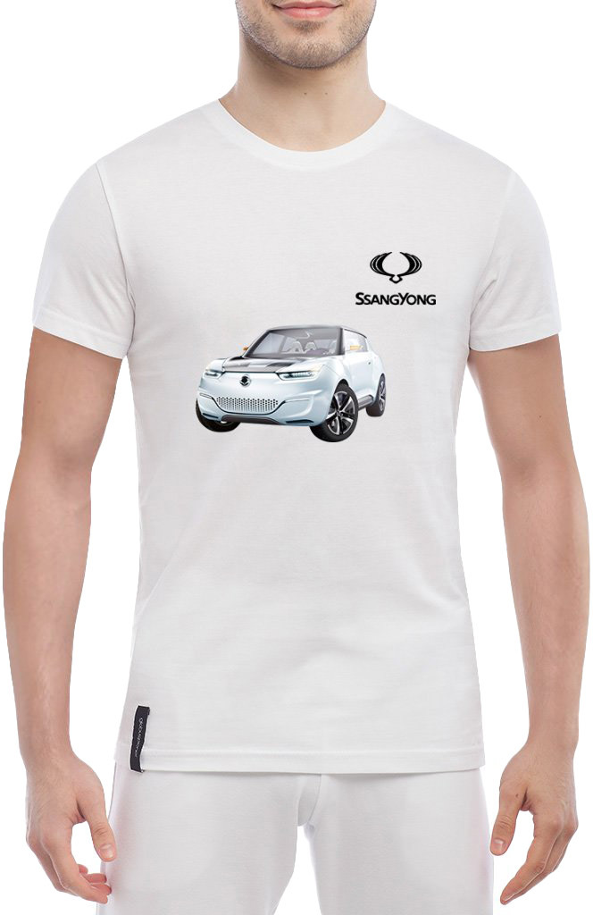 

Футболка мужская Globuspioner классическая SsangYong Car белый спереди 239061716