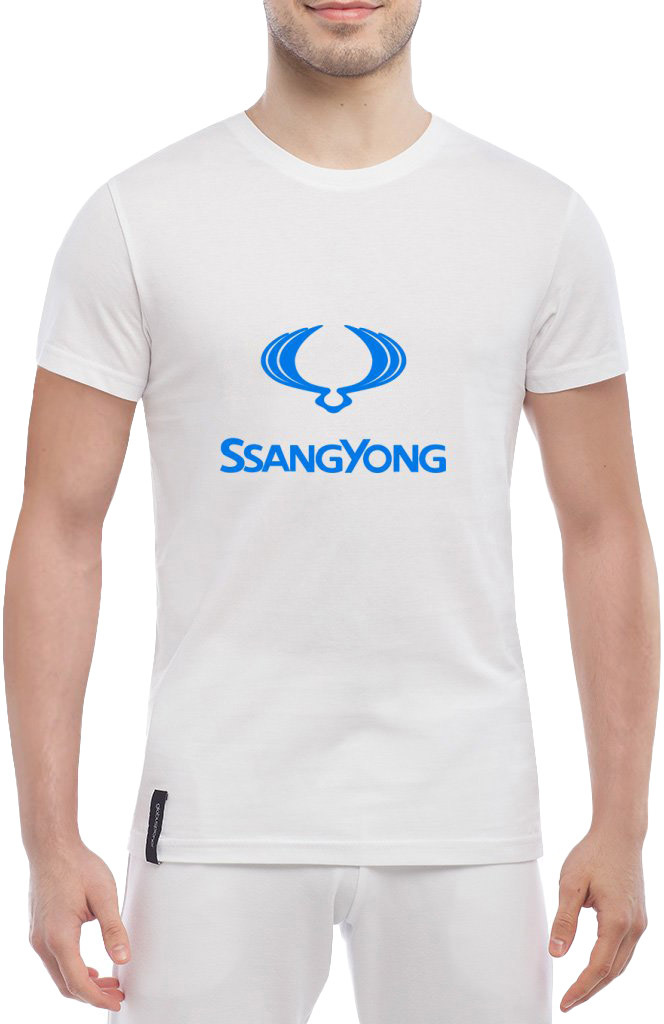 

Футболка мужская Globuspioner классическая SsangYong Logo белый спереди 239031714