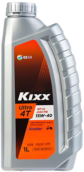 

Моторное масло 4T Kixx Ultra Scooter 15W-40 полусинтетическое GS1191287