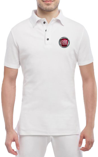 

Футболка мужская Globuspioner поло Fiat Big Logo белый спереди 228755315