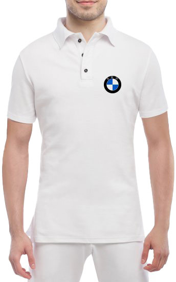 

Футболка мужская Globuspioner поло BMW Big Logo Classic белый спереди 164255317