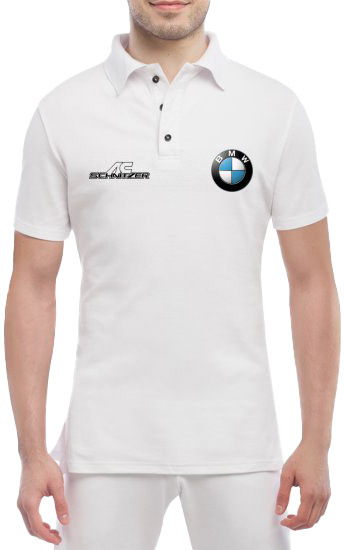 

Футболка мужская Globuspioner поло BMW AC Schnitzer белый спереди 664145315