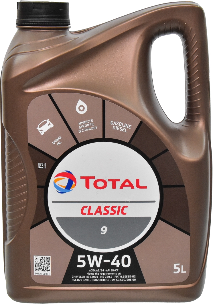 

Моторное масло Total Classic 5W-40 синтетическое 156721