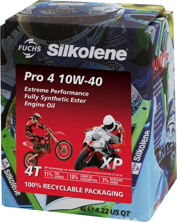 

Моторное масло 4T Fuchs Silkolene Pro 4 XP Lube Cube 10W-40 синтетическое 601449833