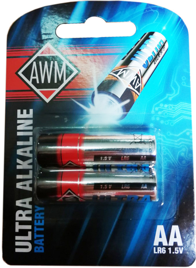 

Батарейка Awm Ultra Alkaline 411090001 AA (пальчиковая) 1,5 V 2 шт