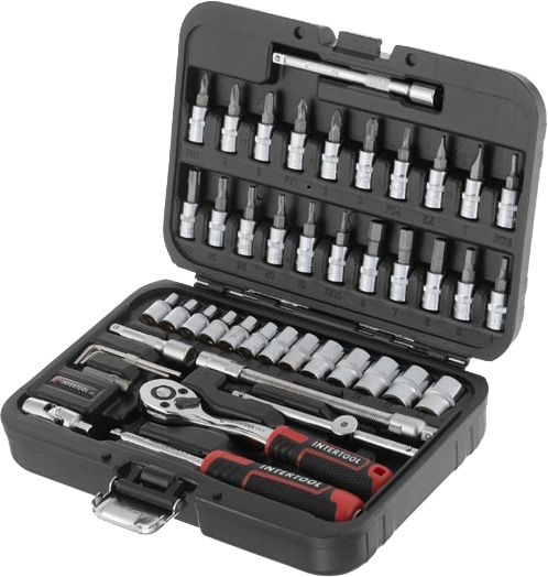 

Набор торцевых головок и комплектующих Intertool Storm ET-8046 34 шт. 1/4"