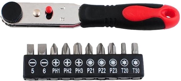

Набор бит с трещоткой Intertool VT-0105 10 шт.