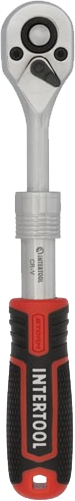 

Трещотка Intertool ET-8004 телескопическая 1/4" 72 зубца 188 мм