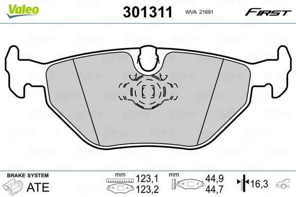 

Valeo 301311 Тормозные колодки