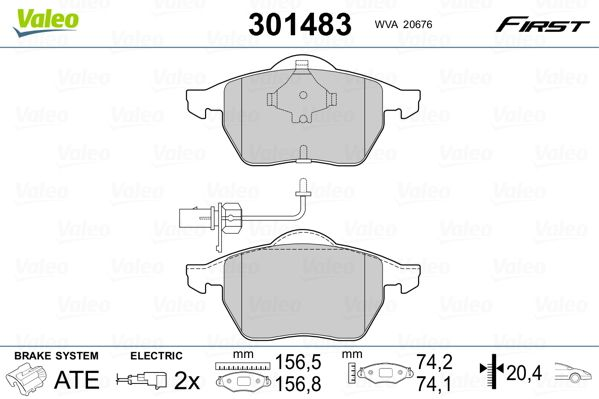 

Valeo 301483 Тормозные колодки