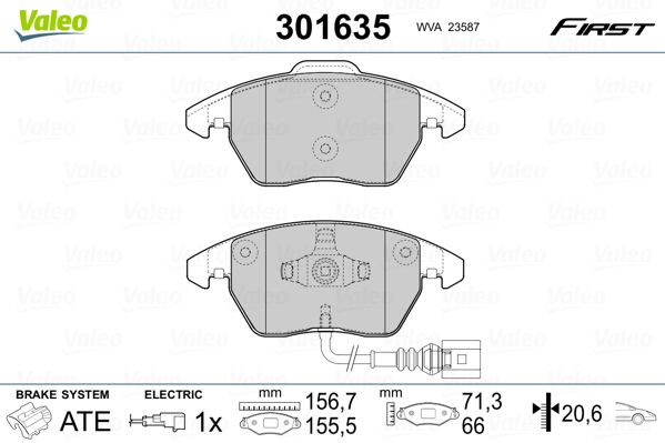 

Valeo 301635 Тормозные колодки