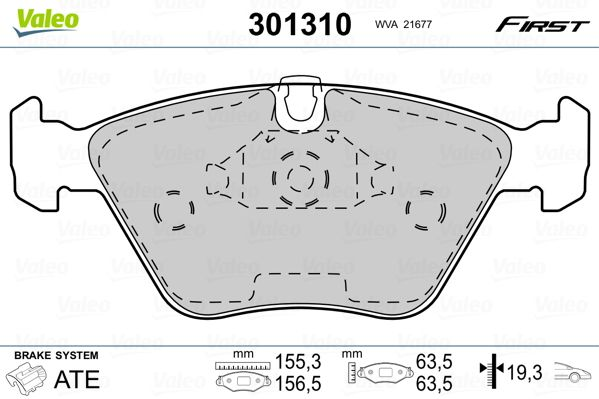 

Valeo 301310 Тормозные колодки