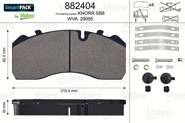 

Valeo 882404 Тормозные колодки