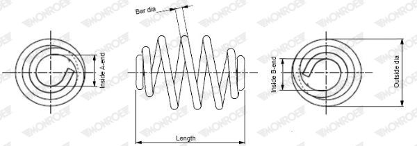 

Monroe SN3304 Пружина подвески