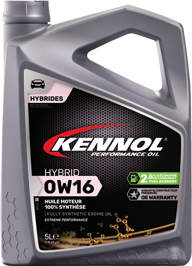 

Моторное масло Kennol Hybrid 0W-16 синтетическое 192713
