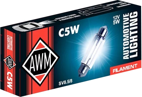 

Автолампы Awm 410300015 C5W SV8,5-8 5 W прозрачный