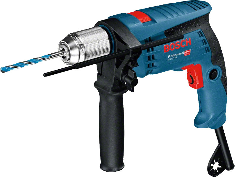

Дрель ударная Bosch GSB 13 RE Professional (быстрозажимной) сетевая 0601217100