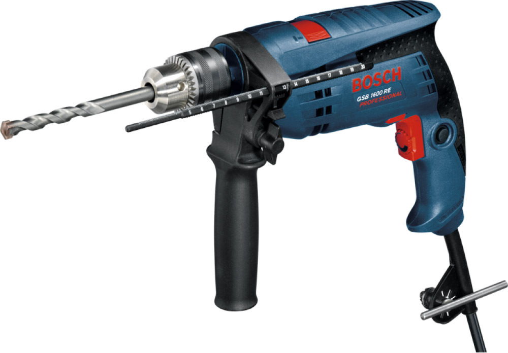 

Дрель ударная Bosch GSB 1600 RE Professional сетевая 0601218121