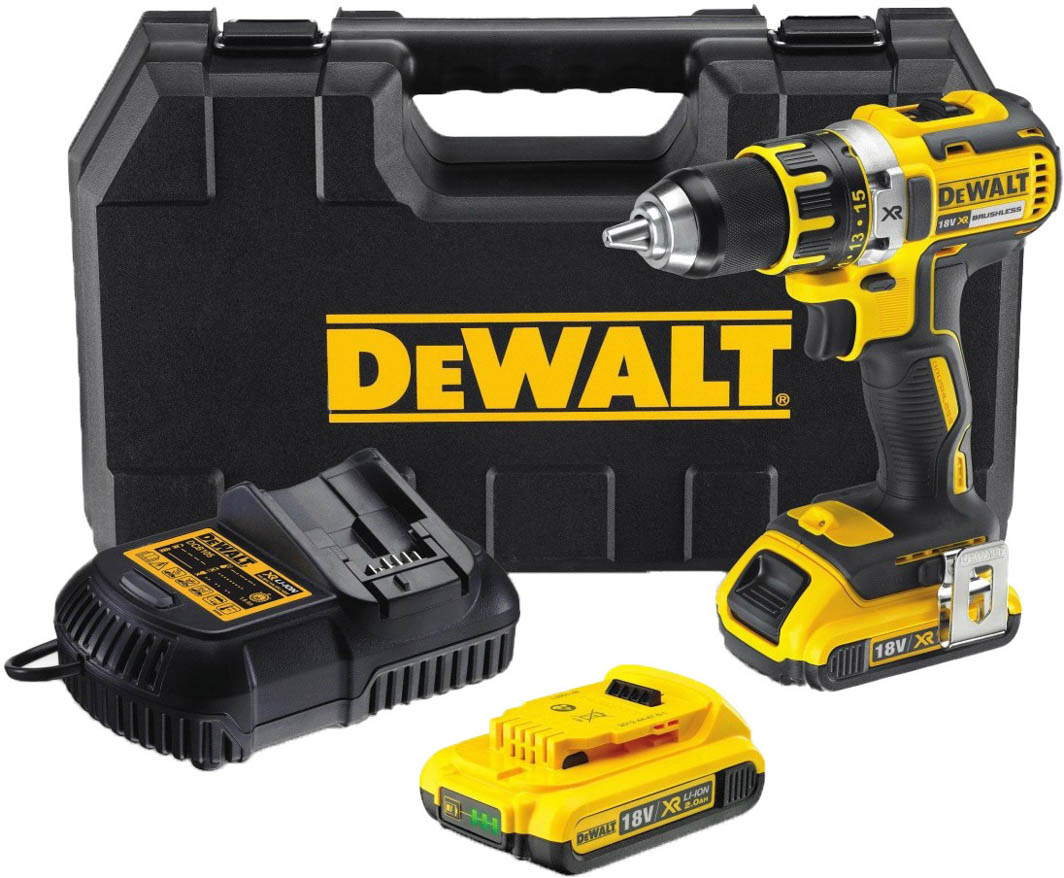 

Шуруповерт DeWALT аккумуляторный DCD790M2 (2 аккумулятора + ЗУ + чехол)