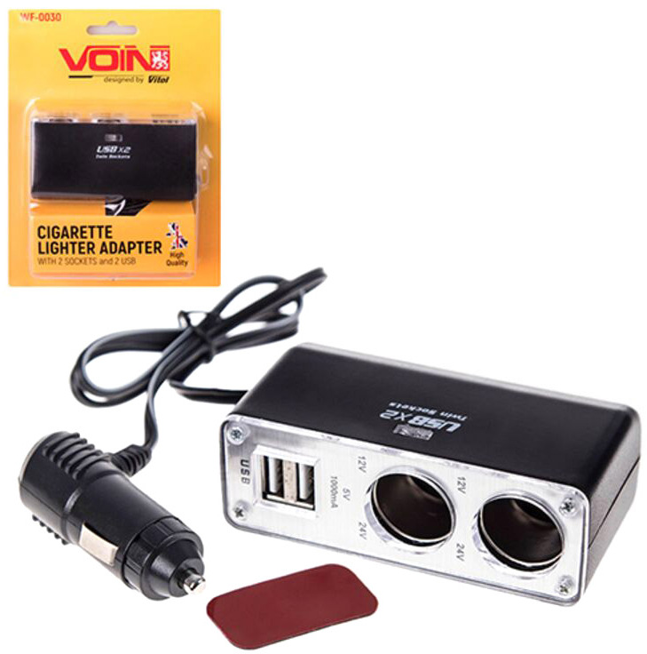 

Разветвитель прикуривателя с USB Voin WF-0030