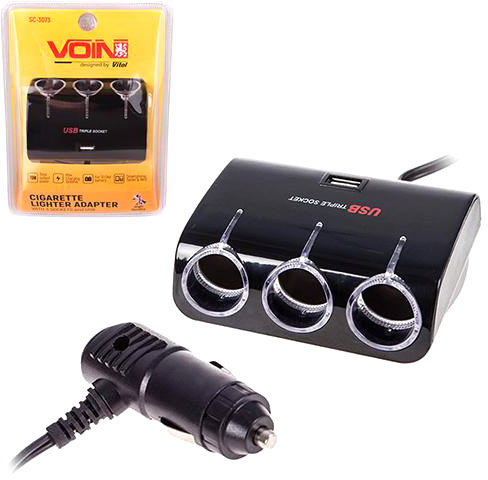 

Разветвитель прикуривателя с USB Voin SC-3073