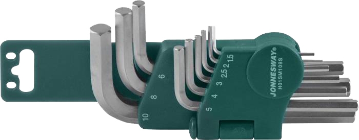 

Набор ключей шестигранных Jonnesway H01SM109S 1,5-10 мм 10 шт