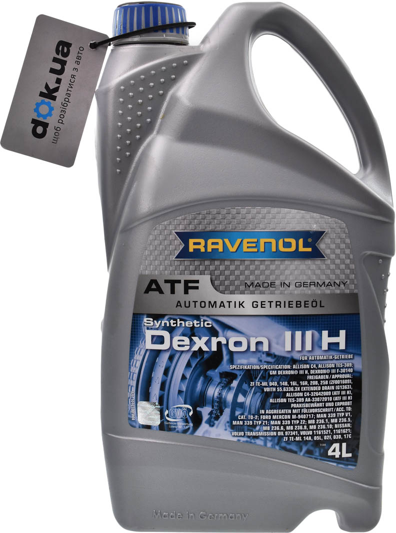 

Трансмиссионное масло Ravenol ATF Dexron III H полусинтетическое 1212100004