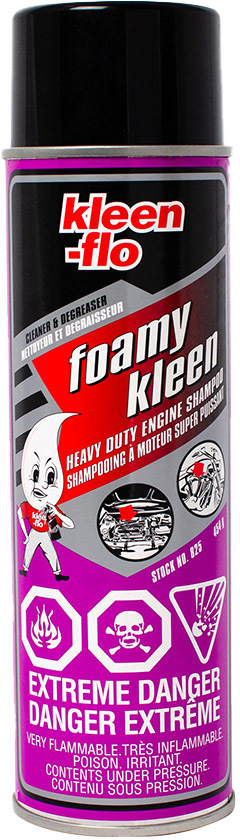 

Очиститель двигателя Kleen-flo Heavy Duty Engine Shampoo пенный 825