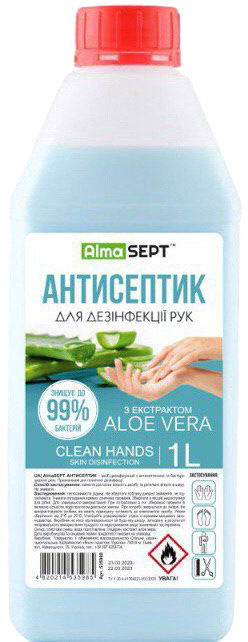 

Санитайзер Alma Sept Clean Hands 43599 1000 мл