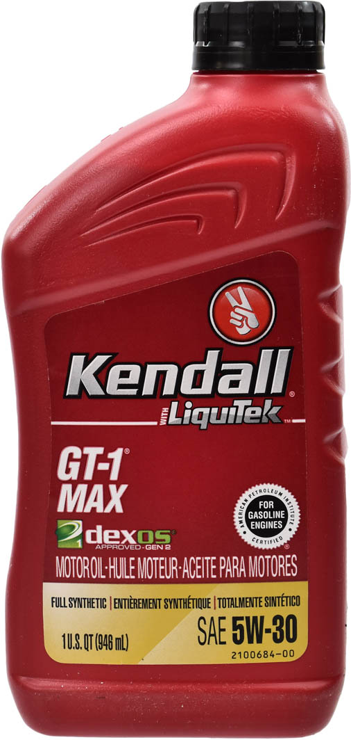 

Моторное масло Kendall GT-1 MAX with LiquiTek 5W-30 синтетическое 1081232