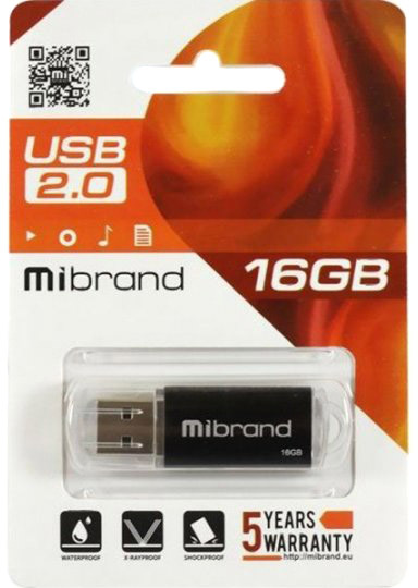 

Флешка Mibrand Cougar 16 ГБ MI20CU16P1B