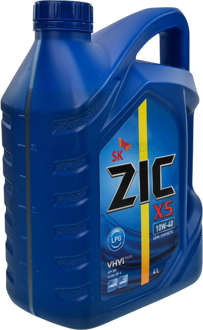 Масло ZIC X5 LPG 10W-40 4 л