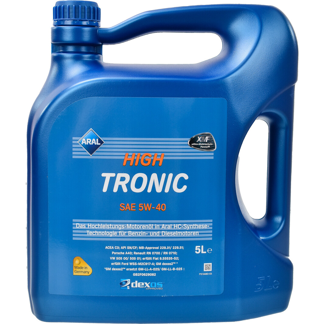 Масло Aral HighTronic 5W-40 для Mitsubishi Pajero 5 л