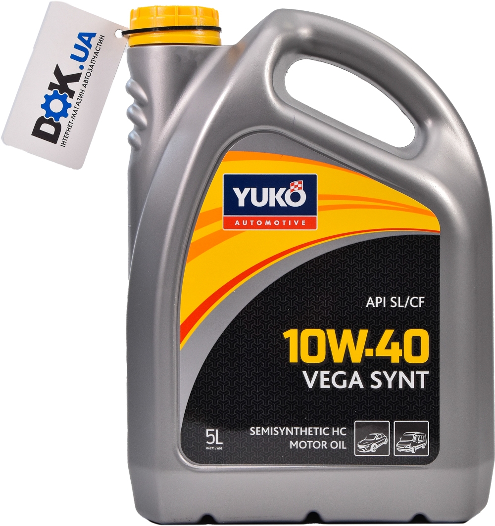 

Моторное масло Yuko Vega Synt 10W-40 полусинтетическое 482007024212