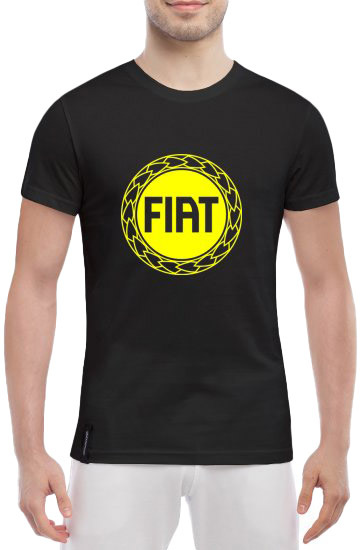 

Футболка мужская Globuspioner классическая Fiat Big Logo Circle черный спереди 138431726