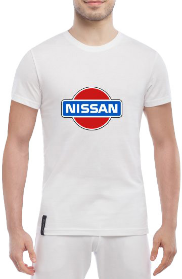 

Футболка мужская Globuspioner классическая Nissan OLd Logo белый спереди 138471711