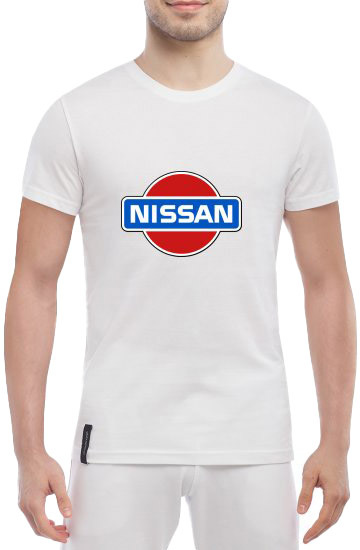 

Футболка мужская Globuspioner классическая Nissan OLd Logo белый спереди 138471715