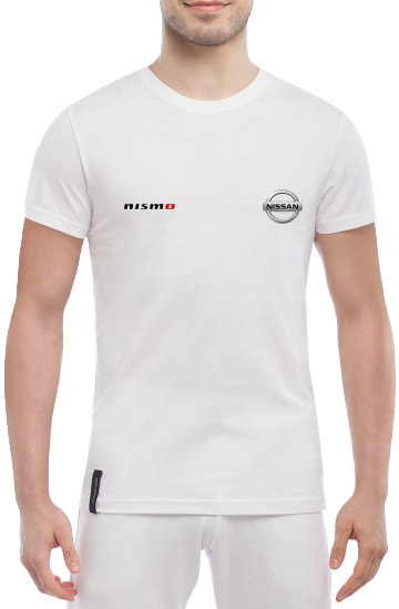 

Футболка мужская Globuspioner классическая Nissan Nismo Mini Silver белый спереди 665321717