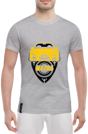 

Футболка мужская Globuspioner классическая Mazda Engine серый спереди 5047817287