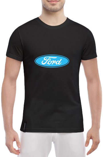 

Футболка мужская Globuspioner классическая Ford Big Logo Blue черный спереди 138161721