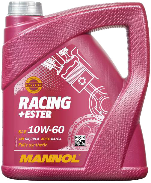 

Моторное масло Mannol Racing + Ester 10W-60 синтетическое MN7902-4