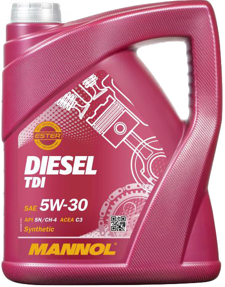 

Моторное масло Mannol Diesel TDI 5W-30 синтетическое MN7909-5