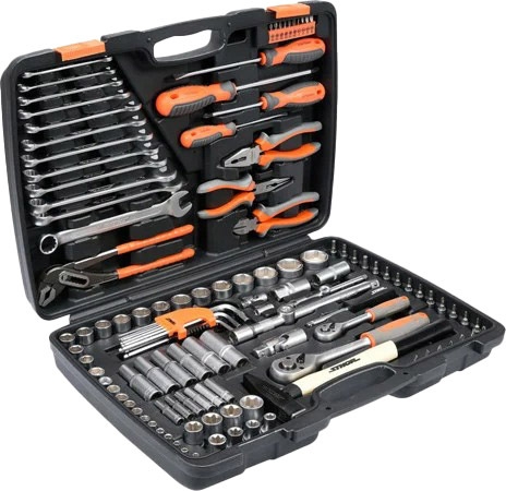 

Набор инструментов STHOR 58690 1/2", 1/4" 122 шт.
