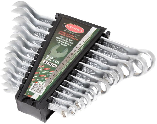 

Набор ключей рожково-накидных Rockforce RF-5121HD 8-24 мм 12 шт