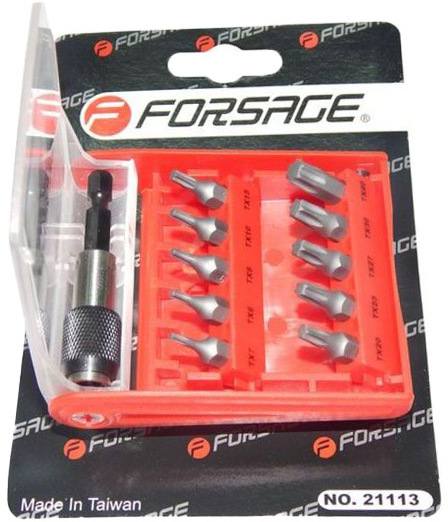 

Набор бит с держателем Forsage F-21113 10 шт.