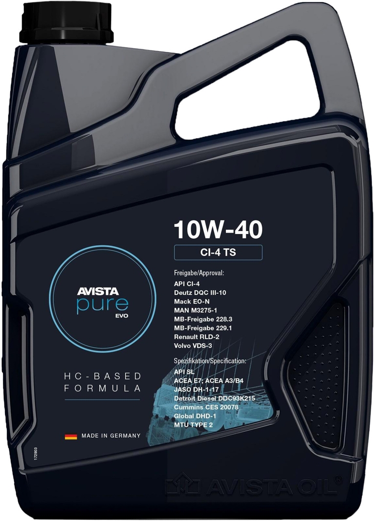 

Моторное масло AVISTA Pure EVO CI-4 TS 10W-40 153288