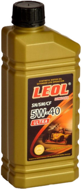 

Моторное масло Leol Ultra 5W-40 синтетическое 5W401LULTRA