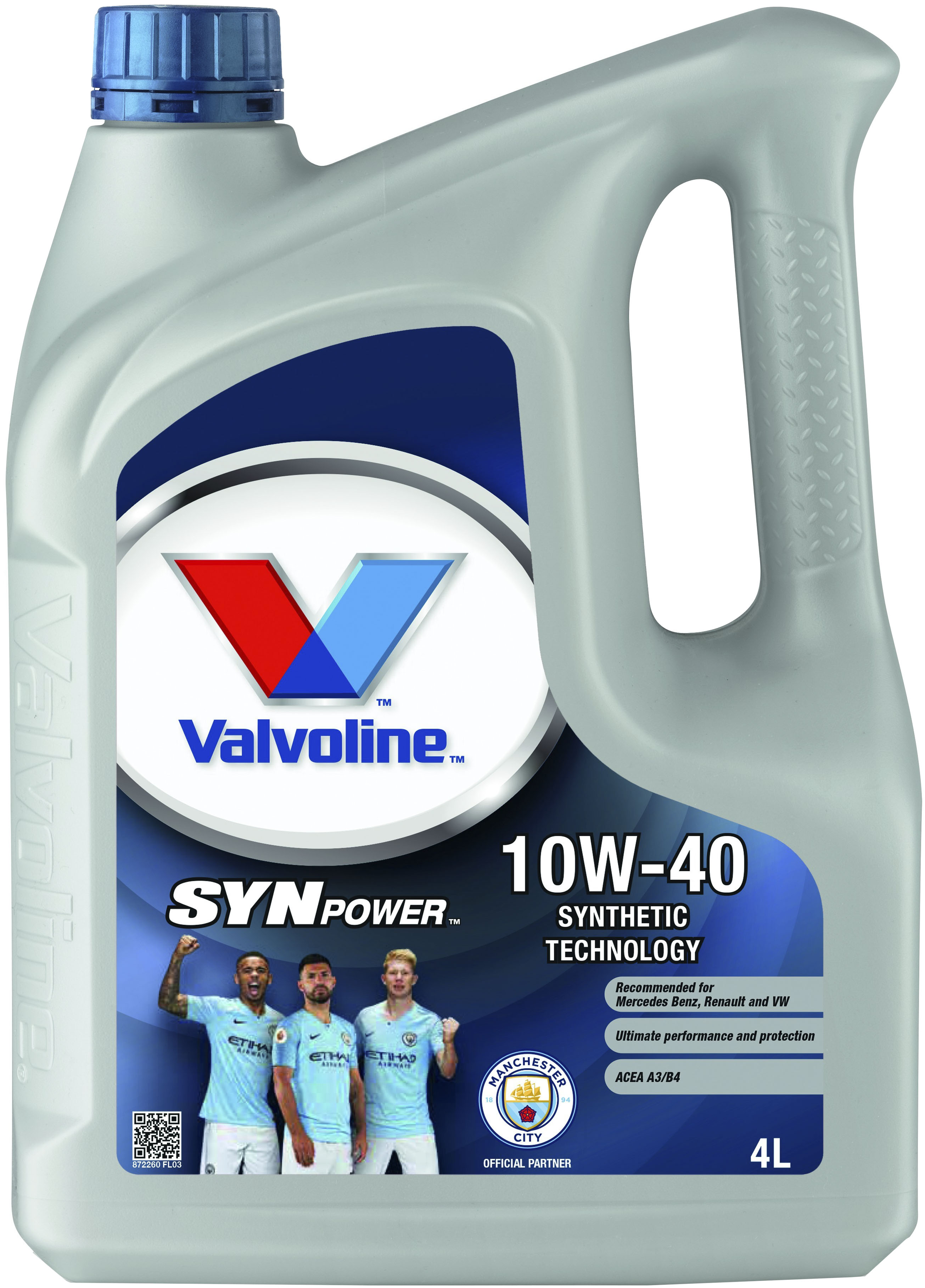 

Моторное масло Valvoline SynPower 10W-40 полусинтетическое 872260