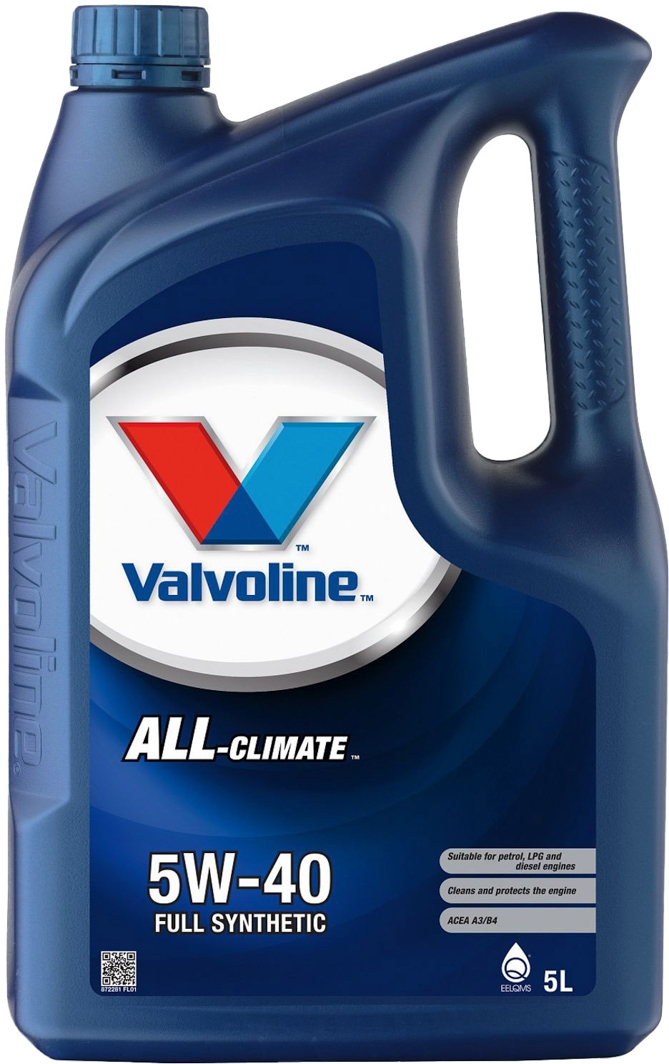 

Моторное масло Valvoline All-Climate 5W-40 синтетическое 872281